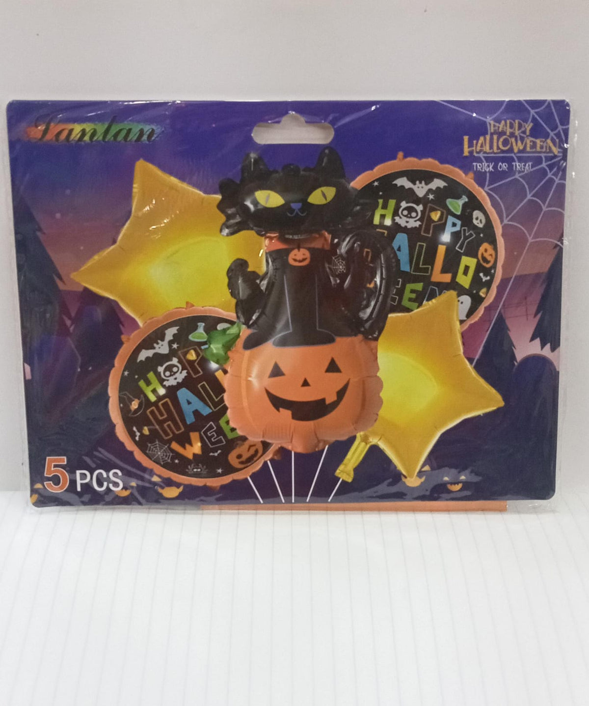 KIT 5 PIEZAS GATO HALLOWEEN