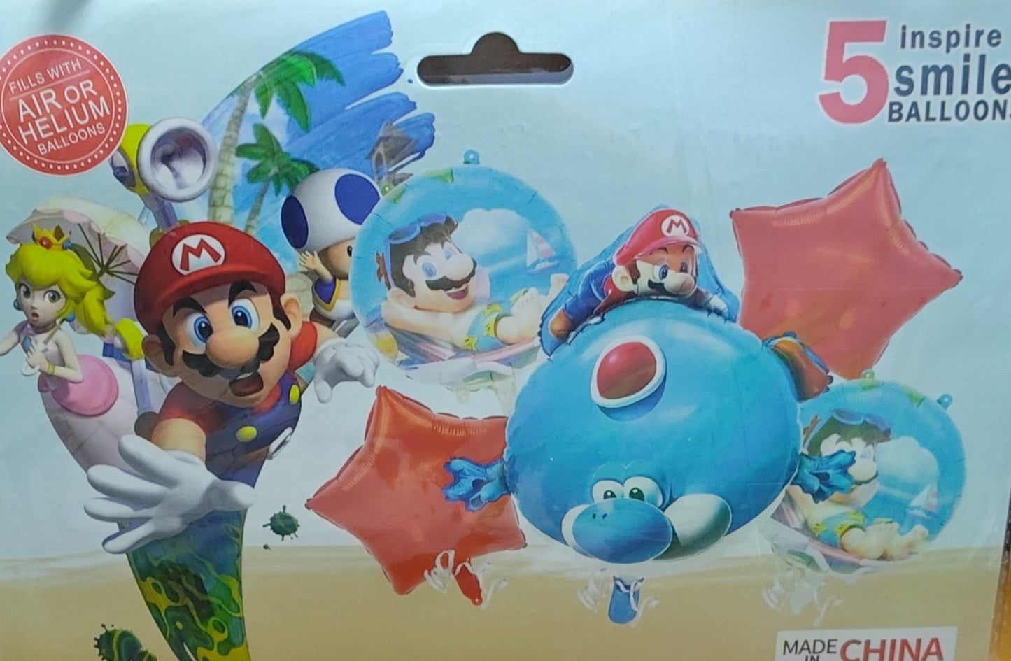 KIT 5 PIEZAS MARIO BROOS