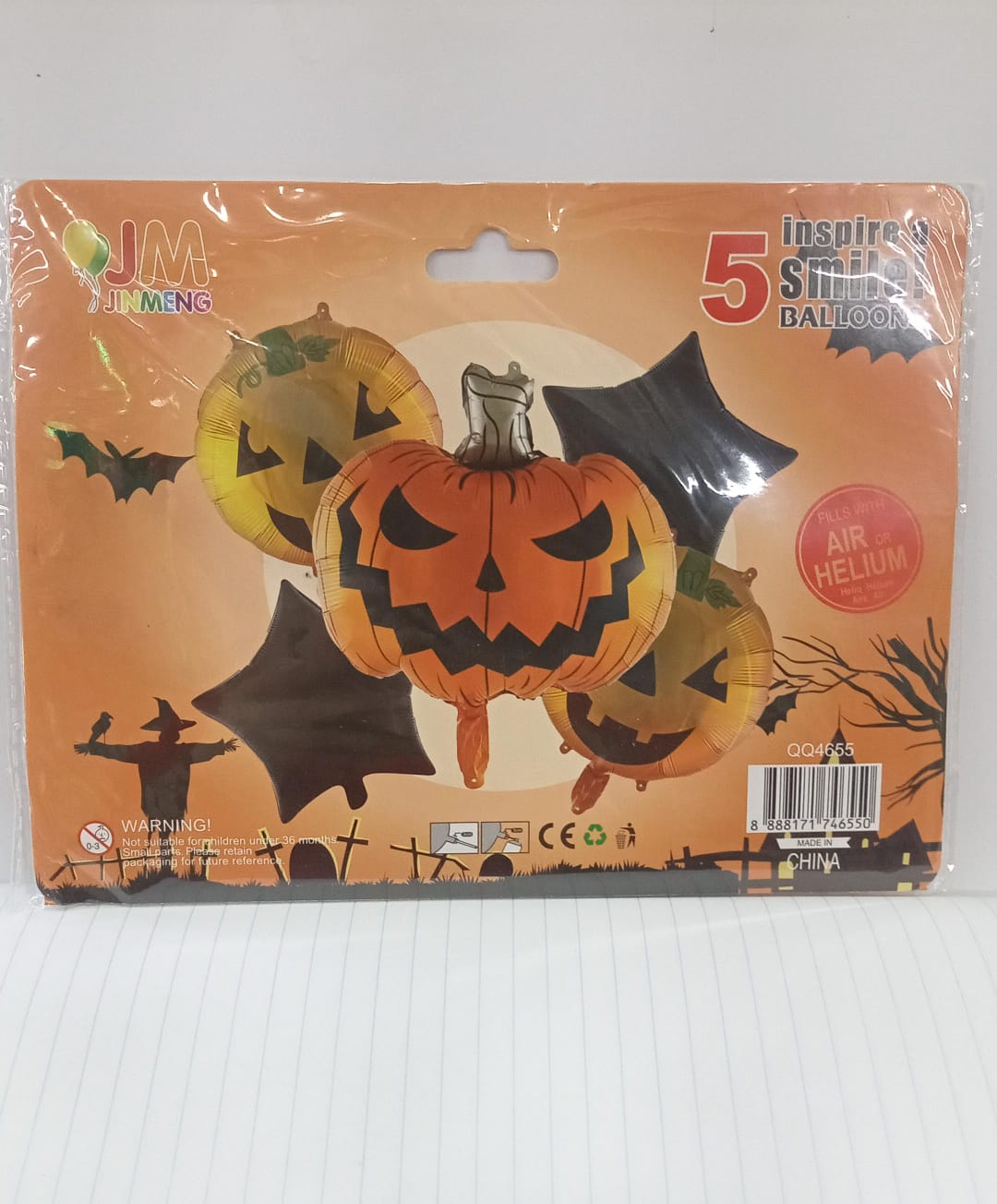 KIT 5 PIEZAS CALABAZA HALLOWEEN