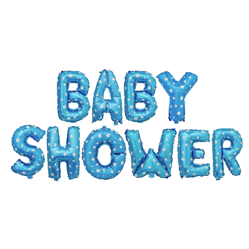LETRERO BABY SHOWER AZUL CON CORAZONES (copia)