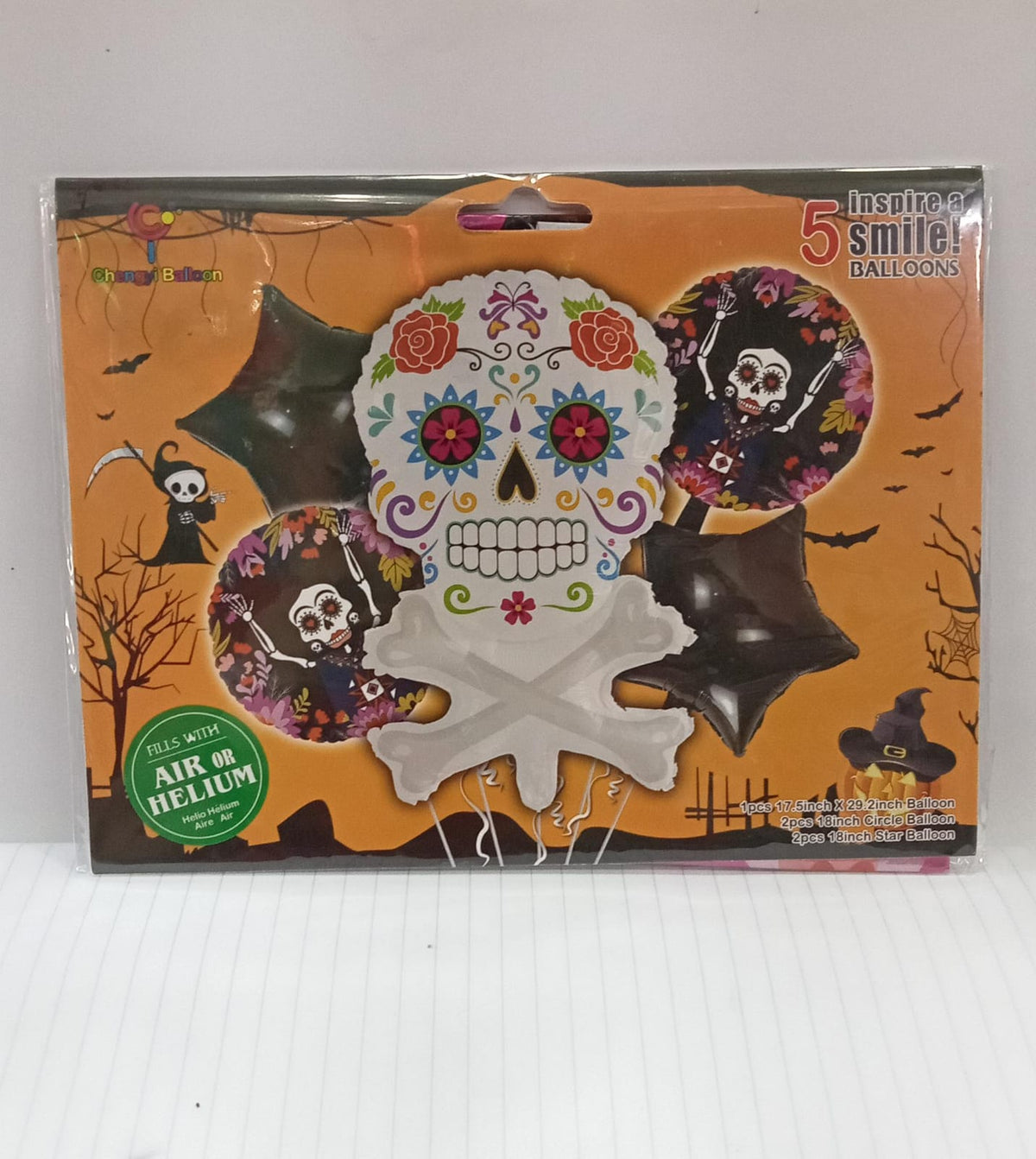 KIT 5 PIEZAS CALAVERA