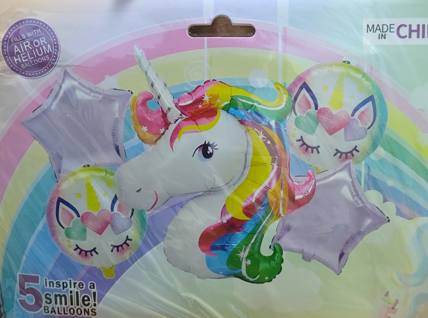 KIT 5 PIEZAS UNICORNIO