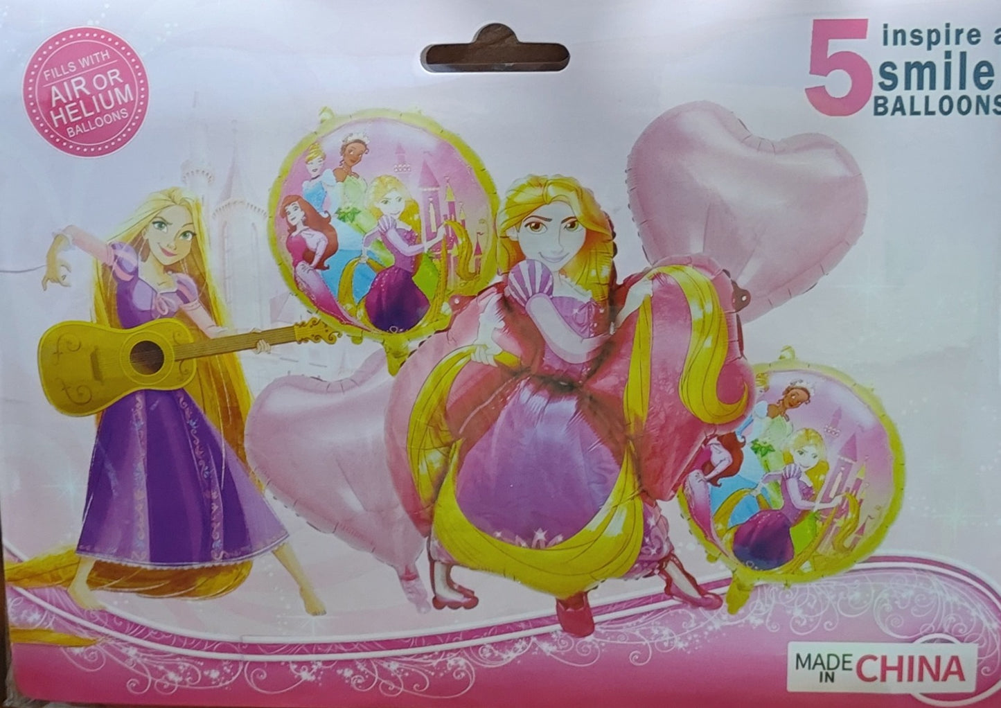 KIT 5 PIEZAS RAPUNZEL