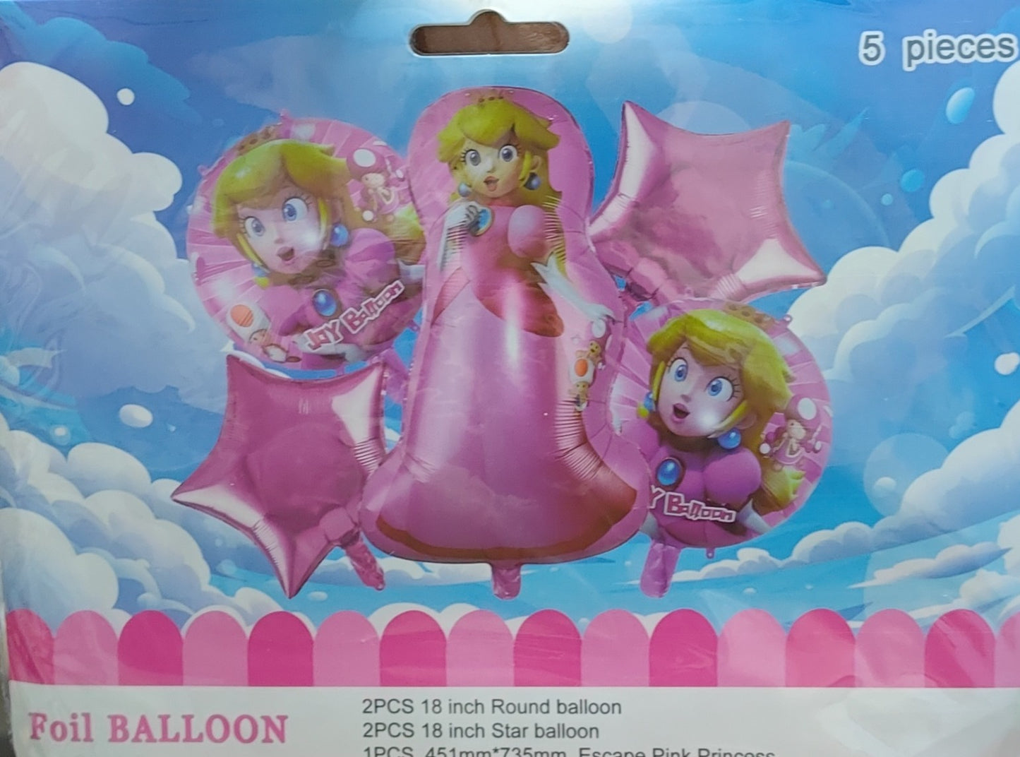 KIT 5 PIEZAs PRINCESA PESCH
