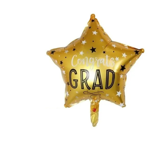 GLOBO GRADUACIÓN 18"  CONGRATS  ESTRELLA