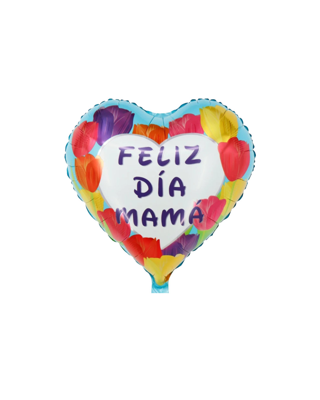 GLOBO 18¨ DIA DE LAS MADRES AZUL TULIPANES