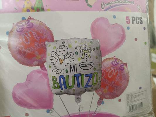 KIT 5 PIEZAS PERSONAJE BAUTIZO