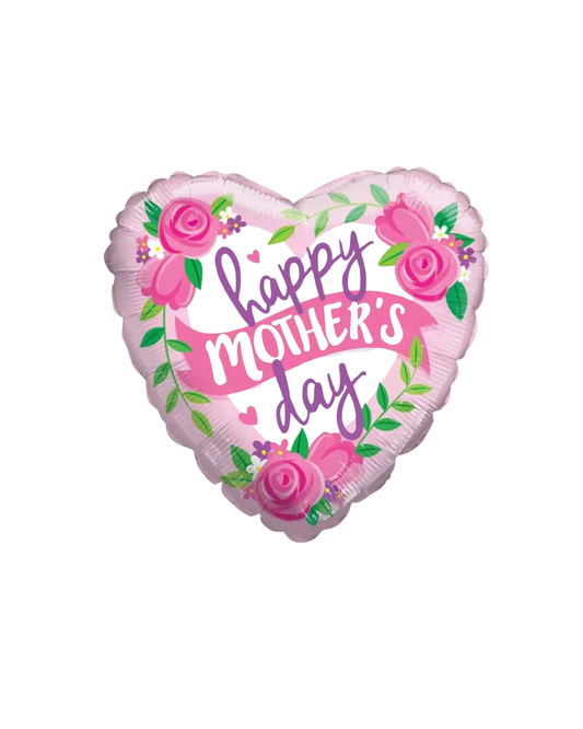 GLOBO 18¨ DIA DE LAS MADRES ROSAS CLARO