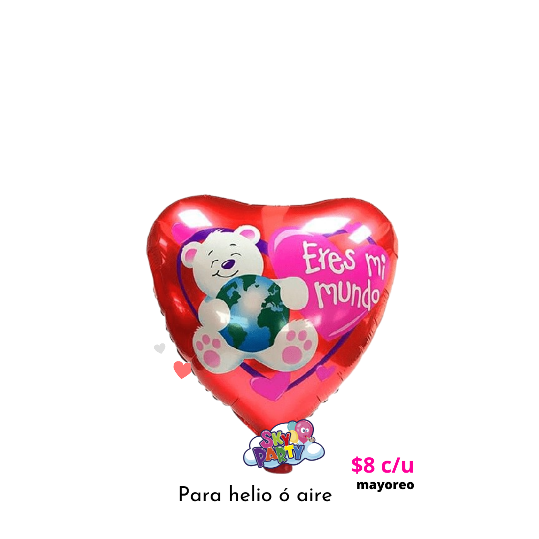 GLOBO AMOR ERES MI MUNDO