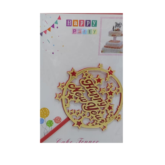 TOPPER CAKE AÑO NUEVO REDONDO