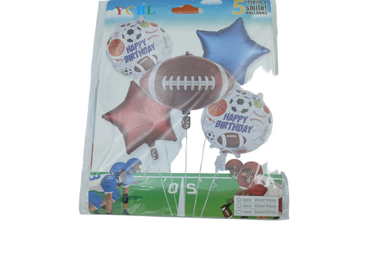 KIT 5 PIEZAS PERSONAJE FUTBOL AMERICANO