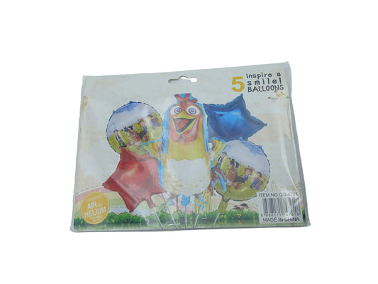 KIT 5 PIEZAS PERSONAJE GALLINA GRANJA