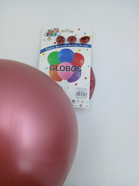 PROMOCIÓN GLOBO LATEX 18" CHROMADO SKYPARTY ROSA MALVA