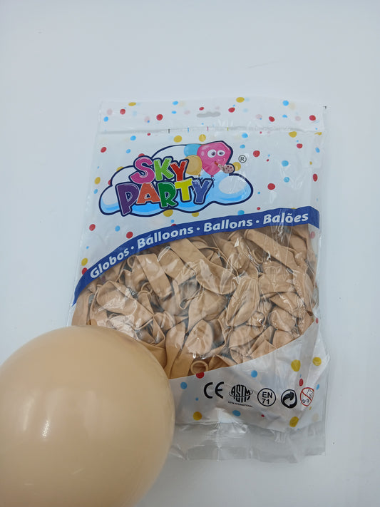 GLOBO LATEX SKYPARTY 5" PIEL