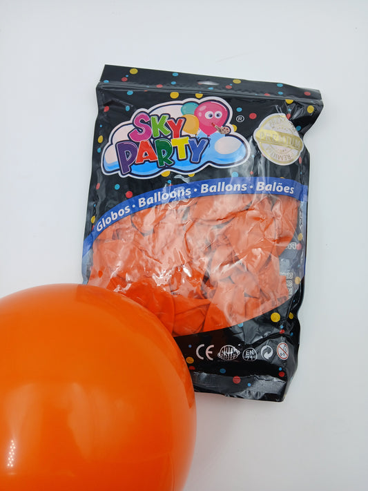 GLOBO LATEX SKYPARTY PREMIUN 12" NARANJA