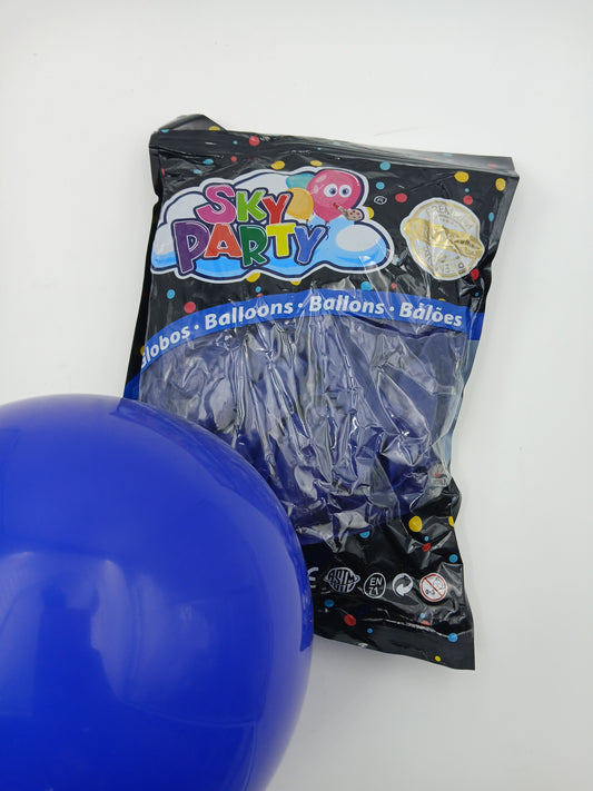 GLOBO LATEX SKYPARTY PREMIUN 12" AZUL REY