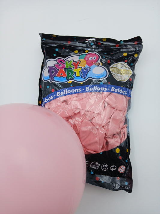 GLOBO LATEX SKYPARTY PREMIUN 12" AZUL ROSA CLARO