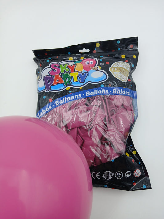 GLOBO LATEX SKYPARTY PREMIUN 12" FIUSHA
