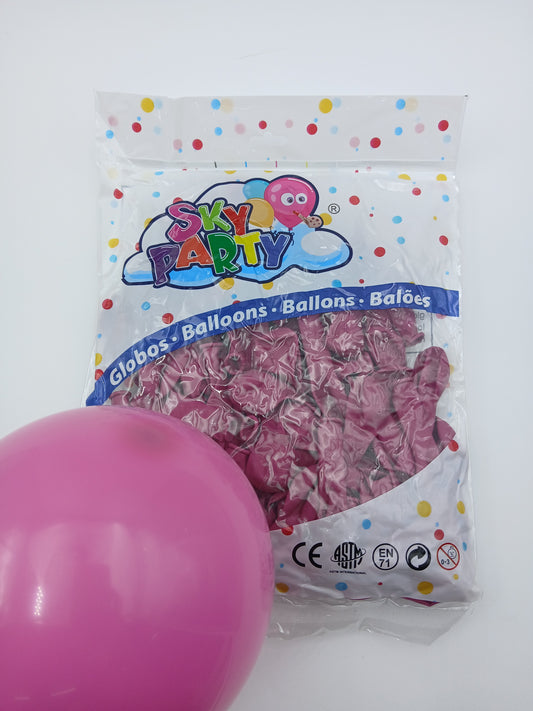 GLOBO LATEX SKYPARTY 5" FIUSHA