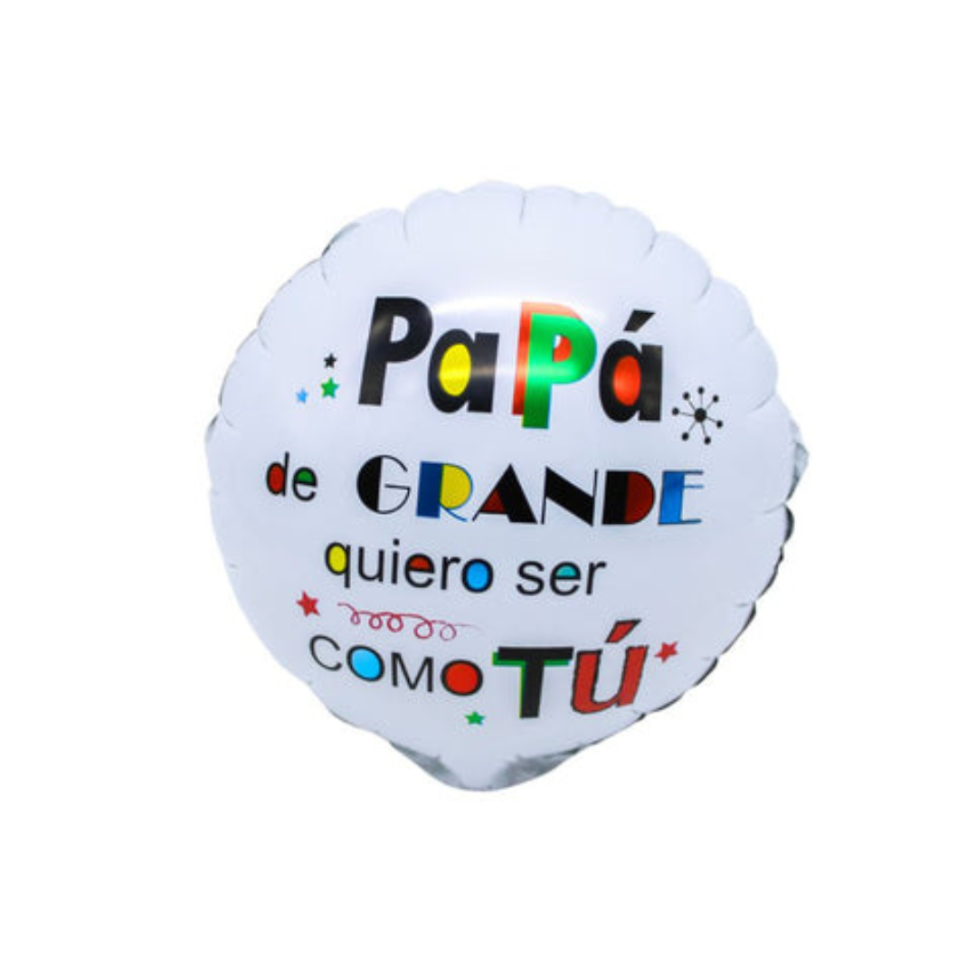 GLOBO DIA DEL PADRE 18"LETRAS COLORES