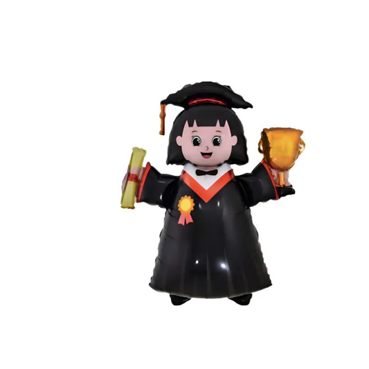GLOBO GRADUACIÓN 9" NIÑA COMPLETO