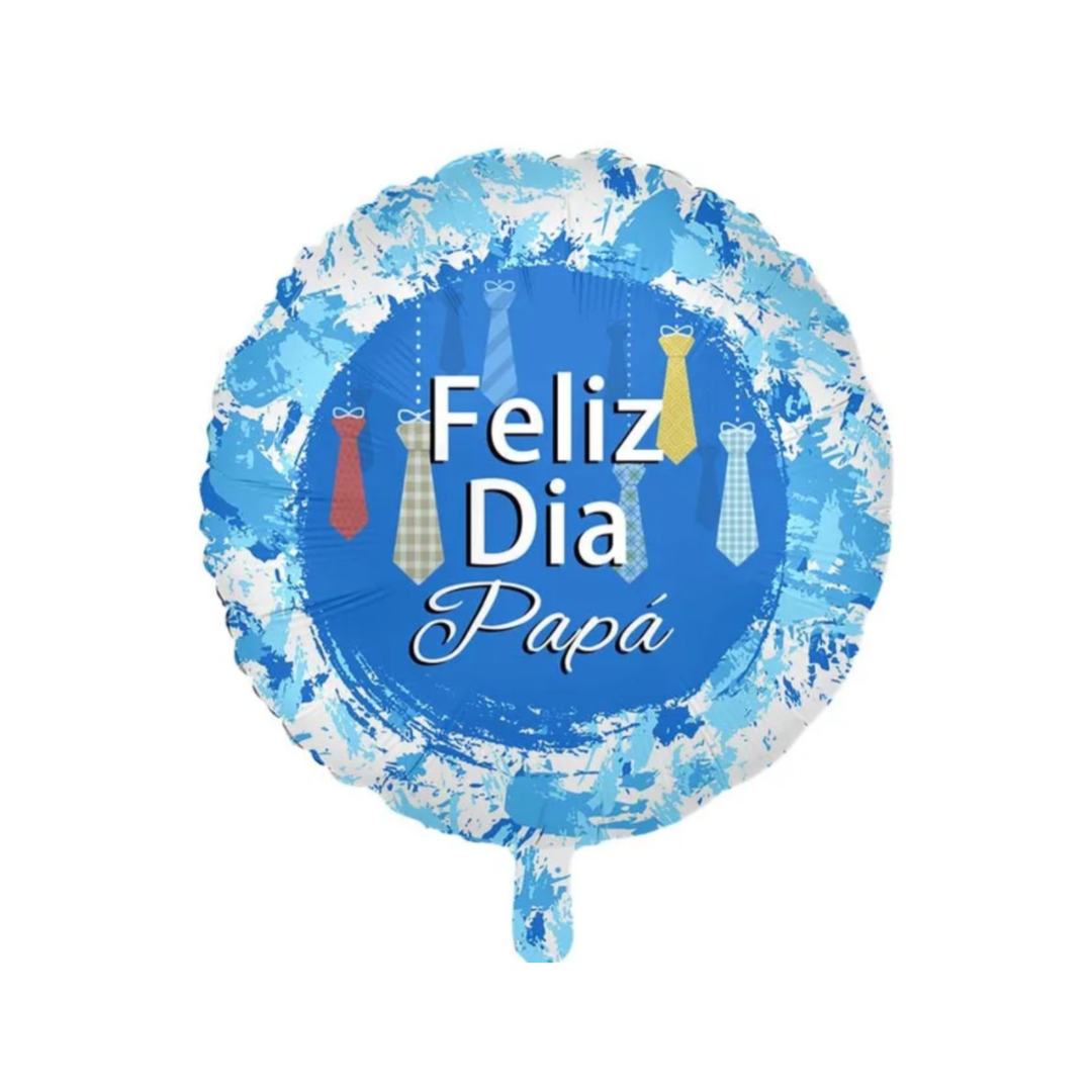 GLOBO DIA DEL PADRE 18"AZUL PINTURA