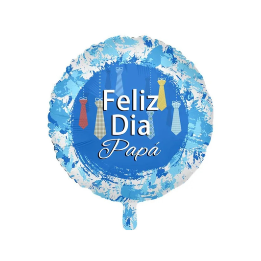 GLOBO DIA DEL PADRE 18"AZUL PINTURA