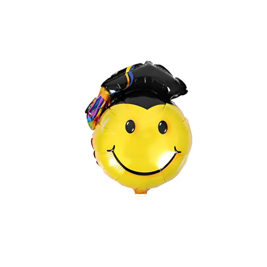 GLOBO GRADUACIÓN 9" CARA EMOJI