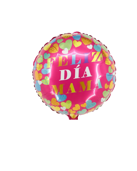 GLOBO 18¨ DIA DE LAS MADRES FELIZ DIA CORAZONES