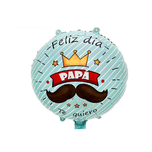 GLOBO DIA DEL PADRE 18" MOSTACHO CAFE