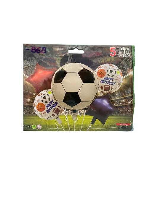 KIT 5 PIEZAS FUTBOL BALON ORBZ