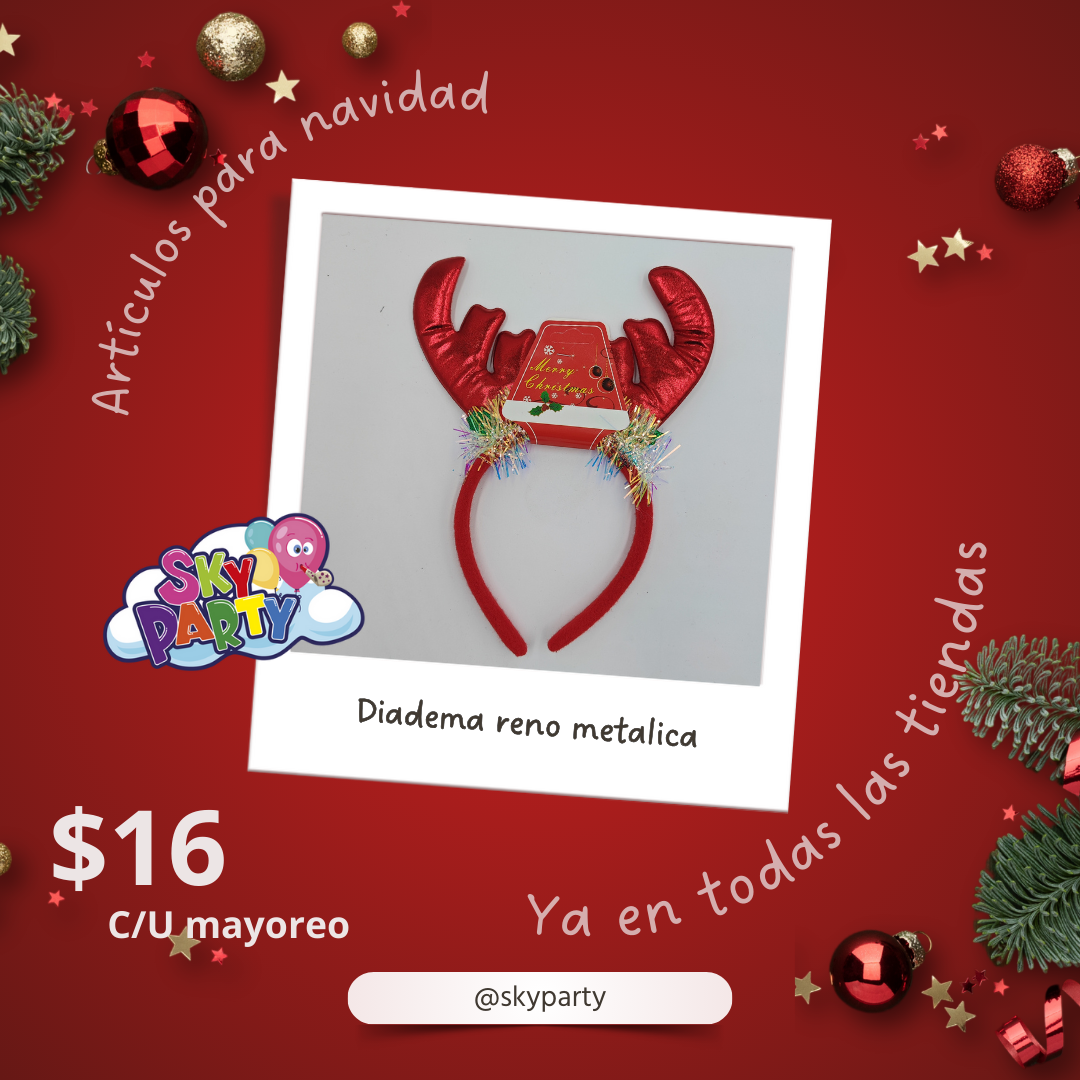 DIADEMA RENO  NAVIDAD