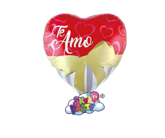 GLOBO FOIL 18" TE AMO MOÑO