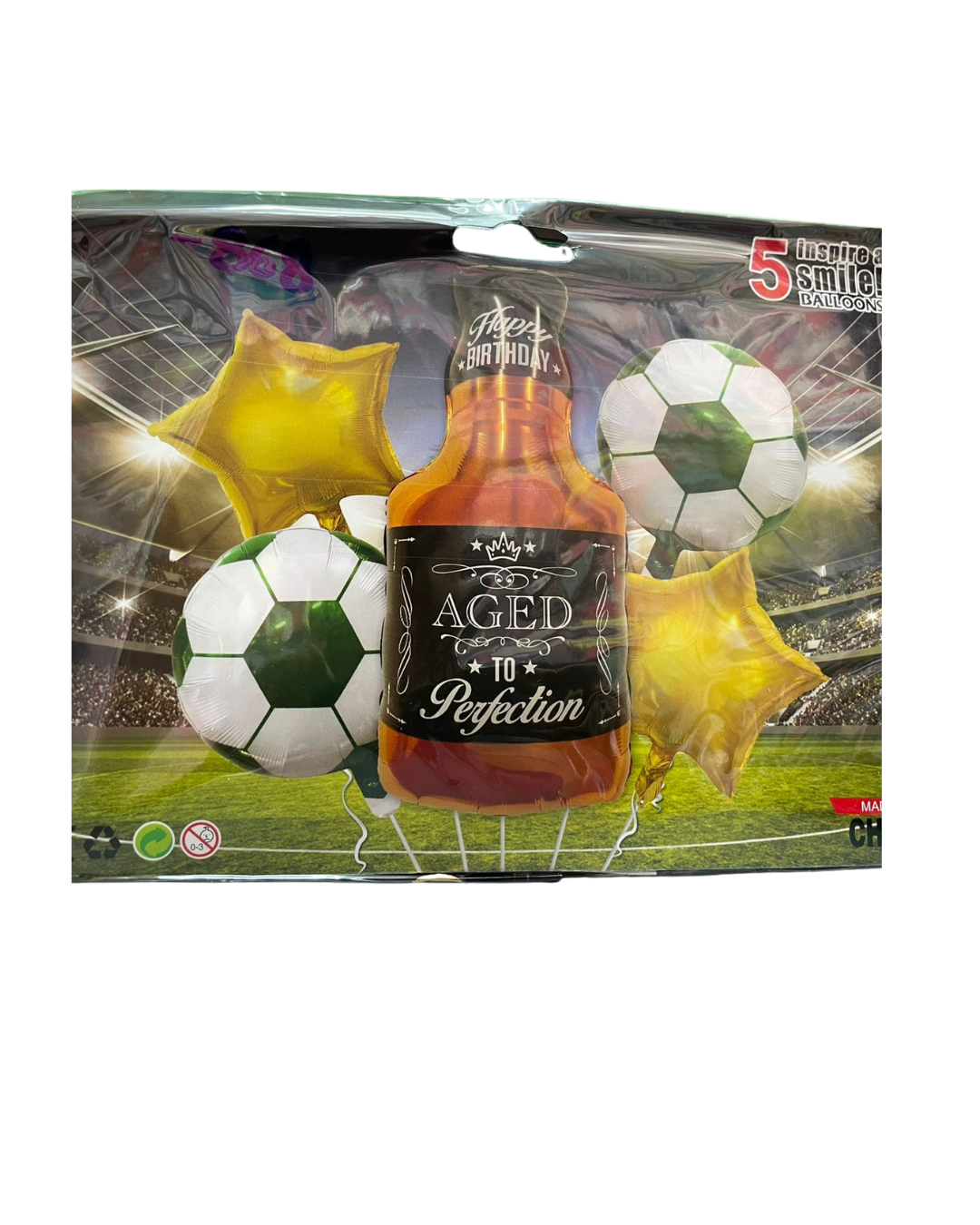 KIT 5 PIEZAS FUTBOL WISKY