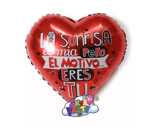 GLOBO FOIL 18" LA SONRRISA ES MIA