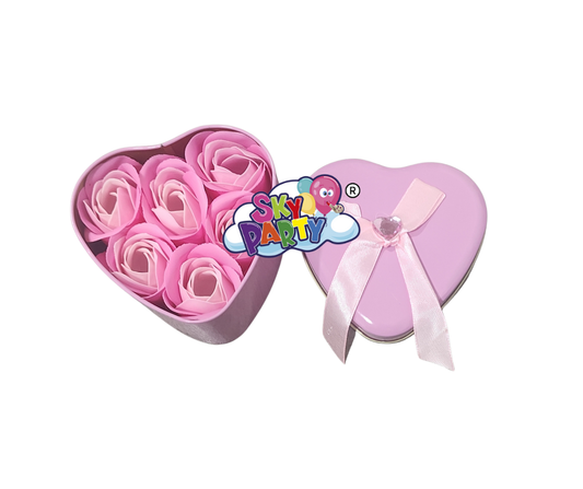 ESTUCHE DE FLORES ROSA