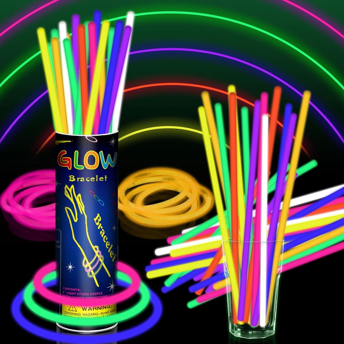 PULCERAS NEON 100 PZS