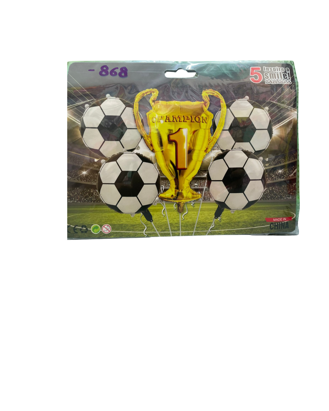 KIT 5 PIEZAS FUTBOL COPA Y BALONES