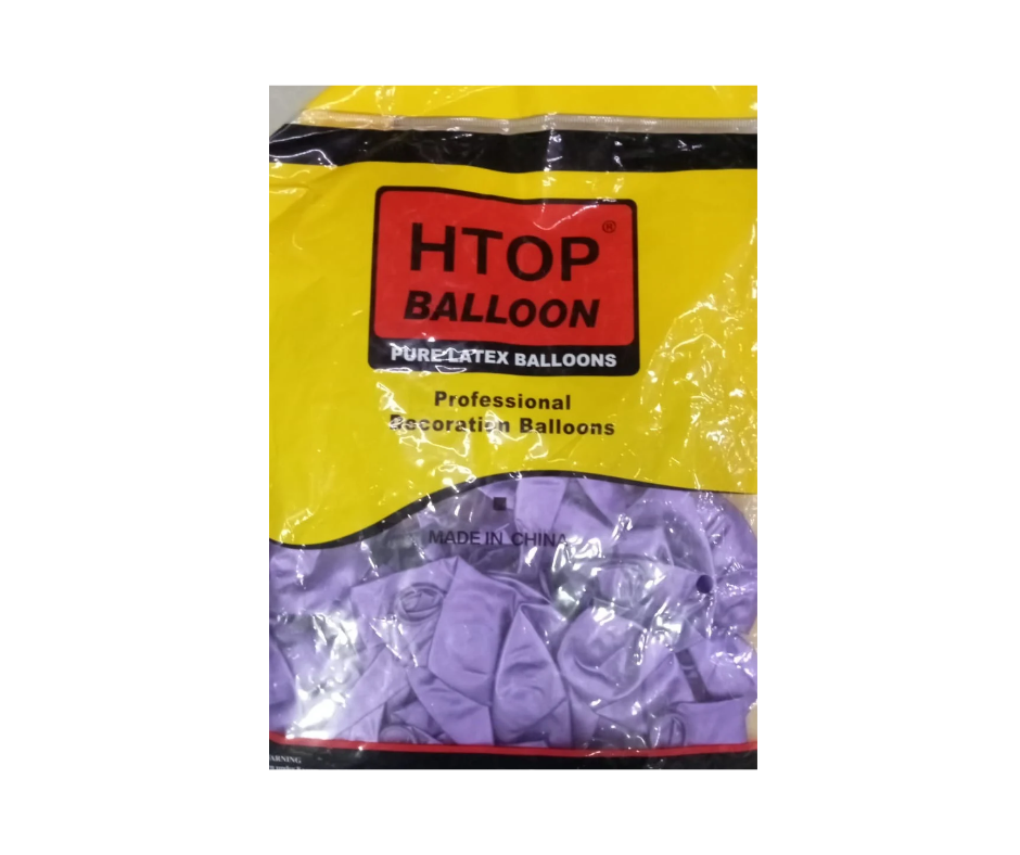 LATEX BALLONS 12" MORADO  CON 50 PZS