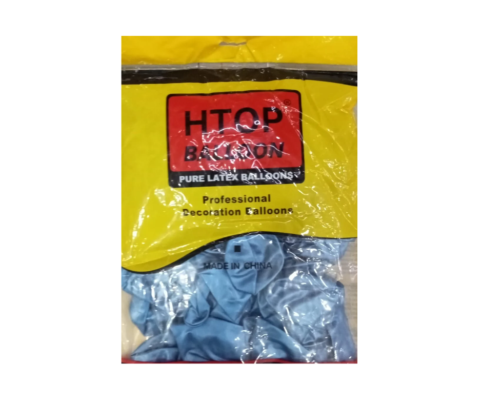 LATEX BALLONS 12" AZUL REY CON 50 PZS