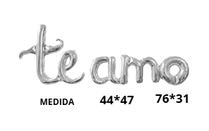 LETRERO CURSIVO TE AMO