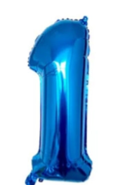 GLOBOS DE NUMERO 40" AZUL REY