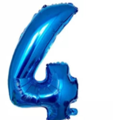 GLOBOS DE NUMERO 40" AZUL REY