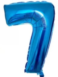 GLOBOS DE NUMERO 40" AZUL REY