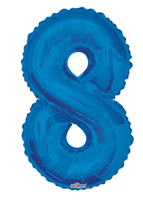 GLOBOS DE NUMERO 34" AZUL