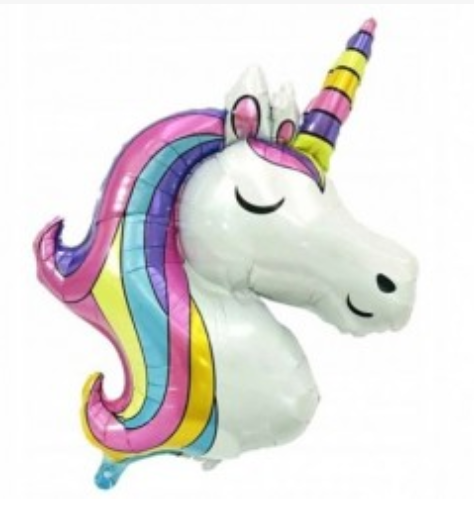 GLOBO FIGURA CABEZA DE UNICORNIO