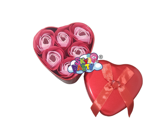 ESTUCHE DE FLORES ROJO