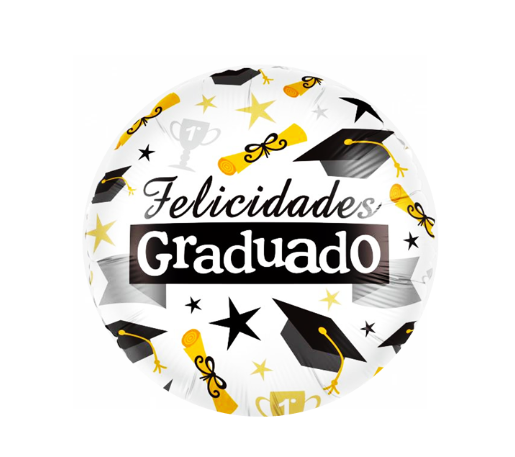 GLOBO GRADUACIÓN 18"  BIRRETES