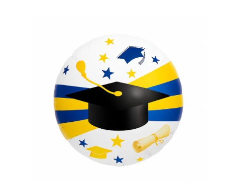 GLOBO GRADUACIÓN 18"  BIRRETE COLORES