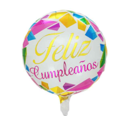 GLOBO 18¨ FRASE FELIZ CUMPLEAÑOS
